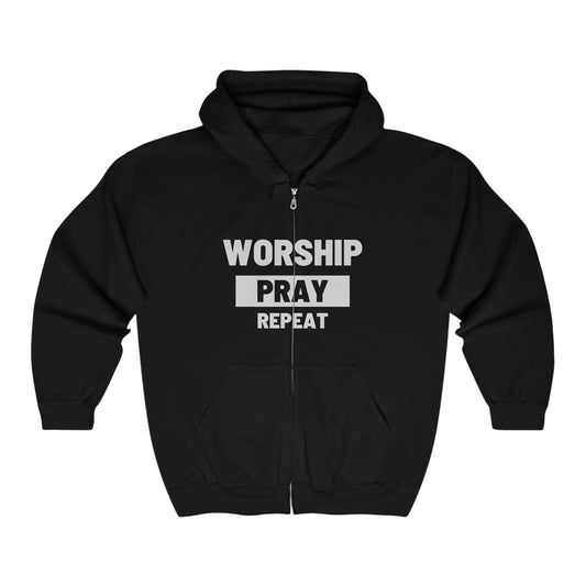 Worship Full Zip Hooded Sweatshirt