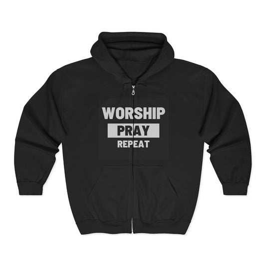 Worship Full Zip Hooded Sweatshirt